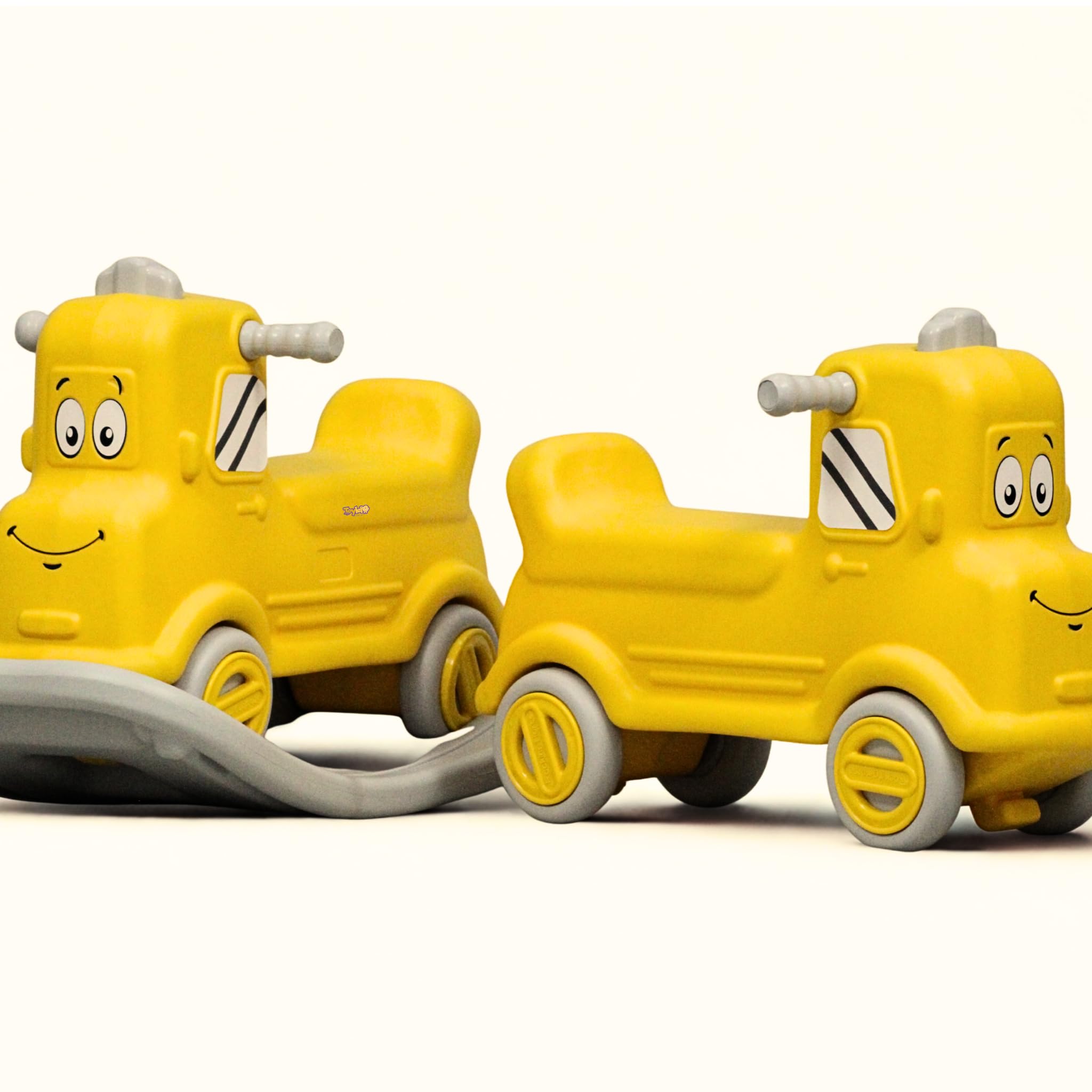Toylelo 3-in-1 Ride On Toy for Toddlers 1-5 Years | Convertible Kids Push Car, Gentle Rocker & Balance Board | Indoor Outdoor Riding Toy for Boys & Girls (Sturdy Yellow)